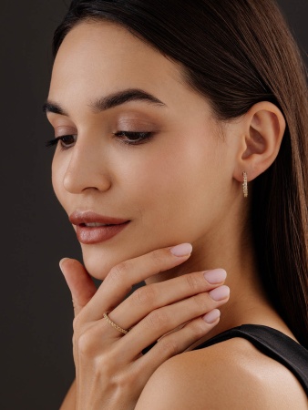 Купить оптом серьги из серебра с цитринами 2340111315 от Krasnoe