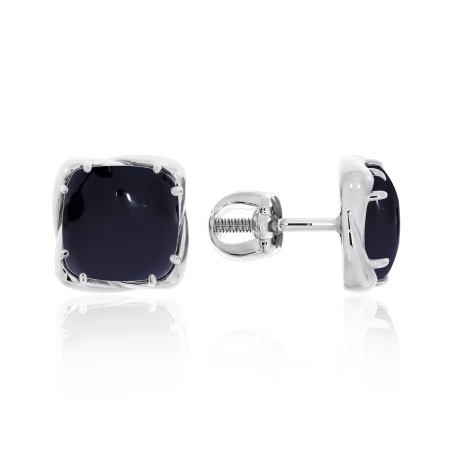 Купить оптом пусеты из серебра с агатами 2340391216-20 от Krasnoe