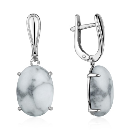 Купить оптом серьги из серебра с кахолонгами 2340К05893 от Krasnoe