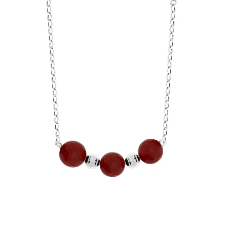 Купить оптом колье из серебра с агатами 8340653024-40-40 от Krasnoe