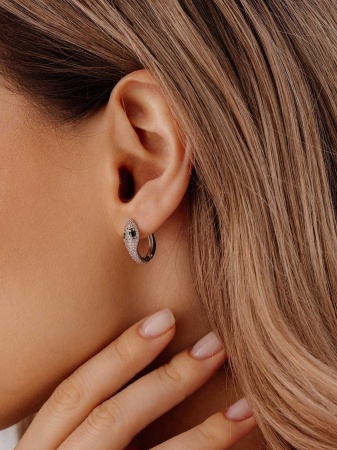 Купить оптом серьги из серебра с фианитами 2340204342л от Krasnoe