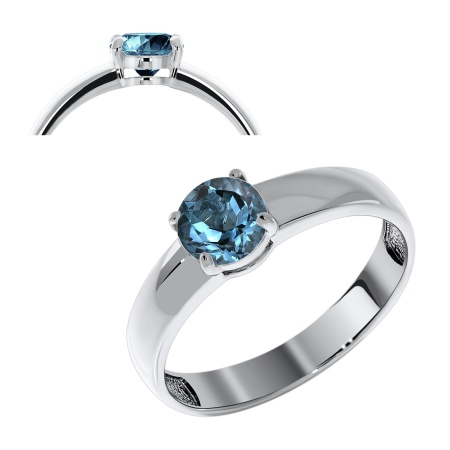 Купить оптом кольцо из серебра с топазом 1340070254-76 от Krasnoe