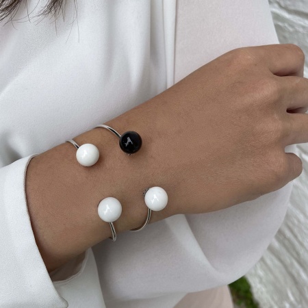 Купить оптом браслет из серебра с агатами 4340390868-11 от Krasnoe