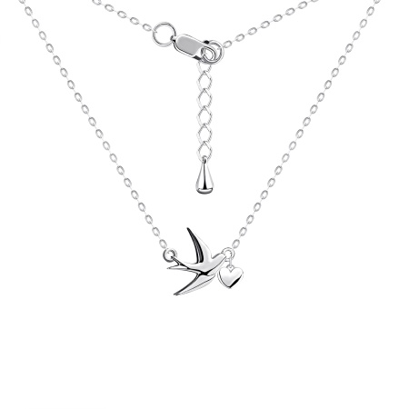 Купить оптом колье из серебра без вставок 8340404872-3-45 от Krasnoe