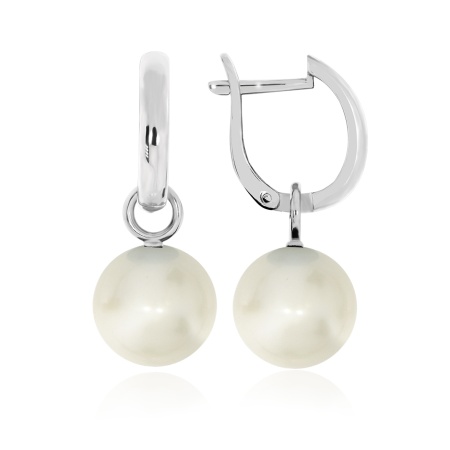 Купить оптом серьги из серебра с жемчугами 2340241344 от Krasnoe