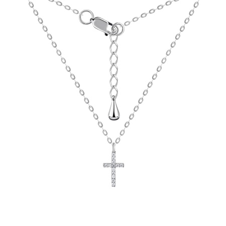 Купить оптом колье из серебра с фианитами 8340204770л-2-3-38 от Krasnoe