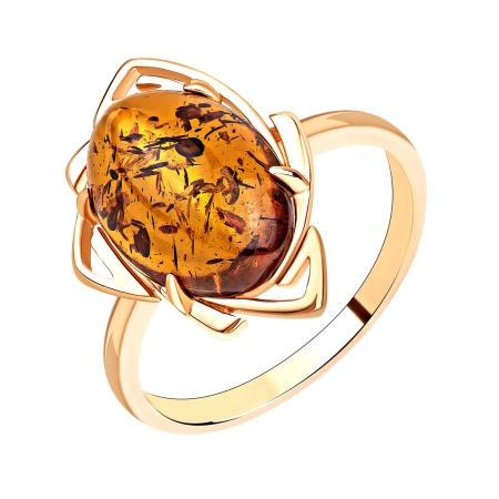Купить оптом кольцо из серебра с янтарём 1320481993 от Krasnoe