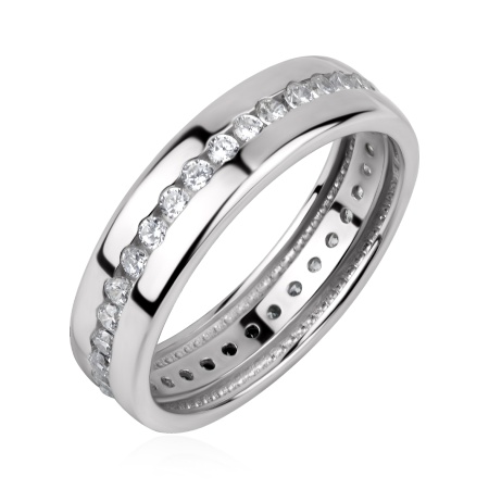 Купить оптом кольцо из серебра с фианитами 1340205061л-170 от Krasnoe