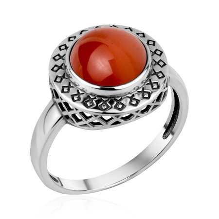 Купить оптом кольцо из серебра с агатом 1310395895-31 от Krasnoe