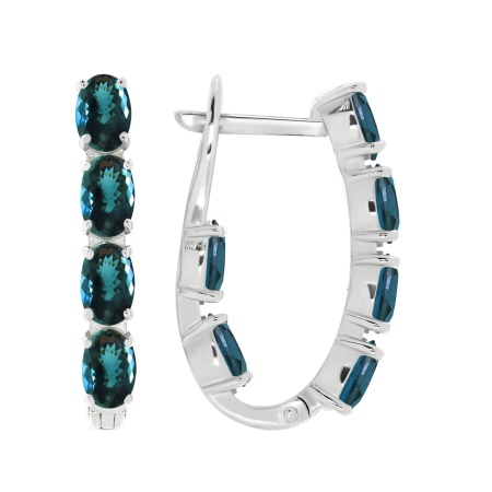 Купить оптом серьги из серебра с топазами 2340071182-76 от Krasnoe