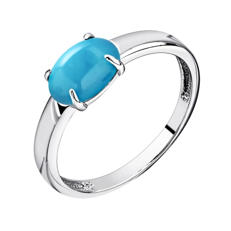 Купить оптом кольцо из серебра с бирюзой 1340311878 от Krasnoe