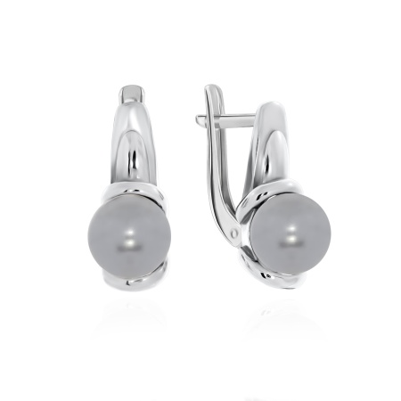 Купить оптом серьги из серебра с жемчугами 2340050847-21 от Krasnoe