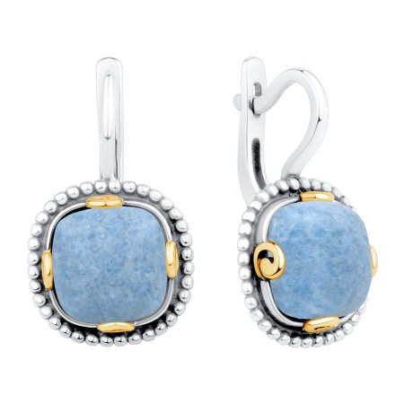 Купить оптом серьги из серебра с виоланами 2317В05801 от Krasnoe