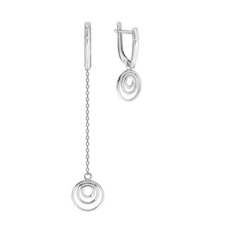 Купить оптом серьги из серебра без вставок 2340401242 от Krasnoe