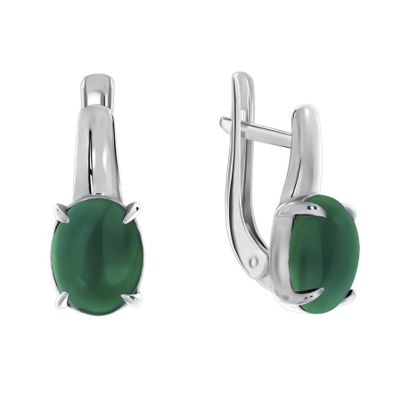 Купить оптом серьги из серебра с агатами 2340390369-60 от Krasnoe