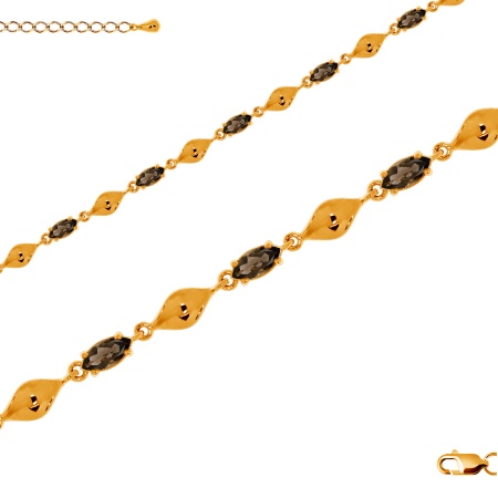 Купить оптом браслет из серебра с топазами 4320102505-19 от Krasnoe