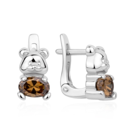 Купить оптом серьги из серебра с фианитами 2340206509-40 от Krasnoe