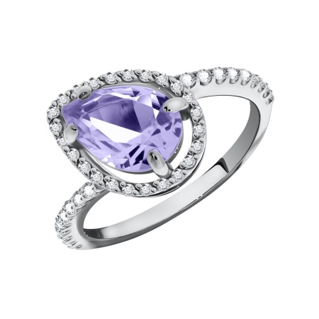 Купить оптом кольцо из серебра с фианитами 1340200120-90 от Krasnoe