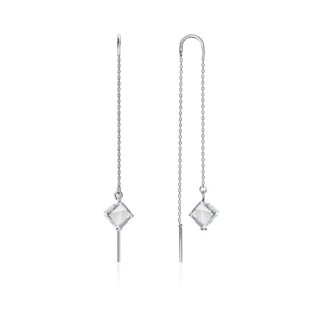 Купить оптом серьги из серебра с хрусталём 2340520705-2 от Krasnoe