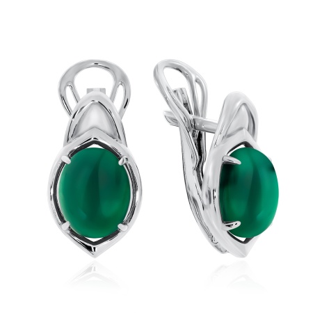 Купить оптом серьги из серебра с агатами 2340391180-60 от Krasnoe