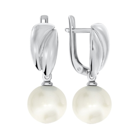 Купить оптом серьги из серебра с жемчугами 2340240899-1 от Krasnoe