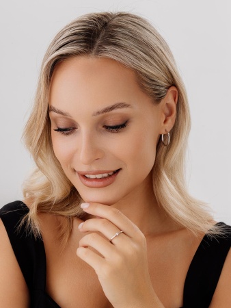 Купить оптом серьги из серебра без вставок 2340401885 от Krasnoe