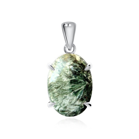Купить оптом подвеска из серебра с серафинитом 3340922314 от Krasnoe