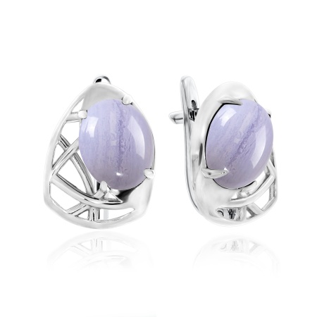 Купить оптом серьги из серебра с агатами 2340390988-84 от Krasnoe