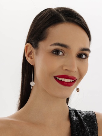 Купить оптом серьги из серебра без вставок 2340405665-9 от Krasnoe