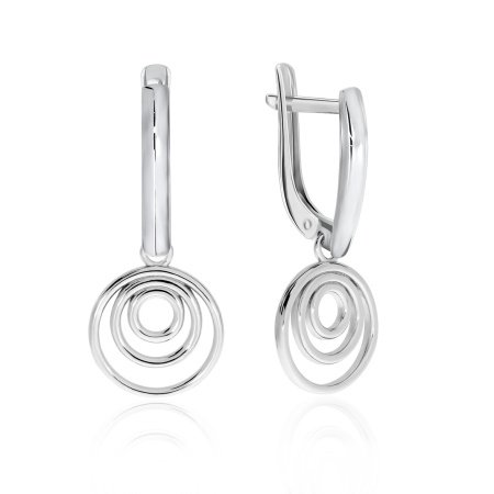 Купить оптом серьги из серебра без вставок 2340401241 от Krasnoe