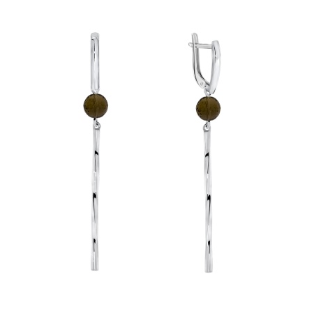 Купить оптом серьги из серебра с топазами 2340100825 от Krasnoe