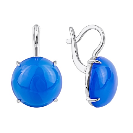 Купить оптом серьги из серебра с агатами 2340395145-70 от Krasnoe