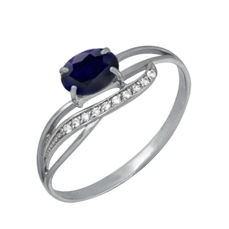 Купить оптом кольцо из серебра с сапфиром 3037004286 от Krasnoe