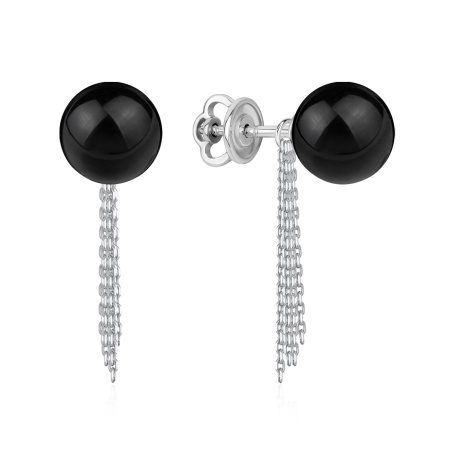 Купить оптом пусеты из серебра с агатами 2340394330-16-20 от Krasnoe