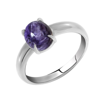 Купить оптом кольцо из серебра с чароитом 1340460369 от Krasnoe