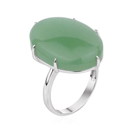 Купить оптом кольцо из серебра с авантюрином 1340365763-1-60 от Krasnoe