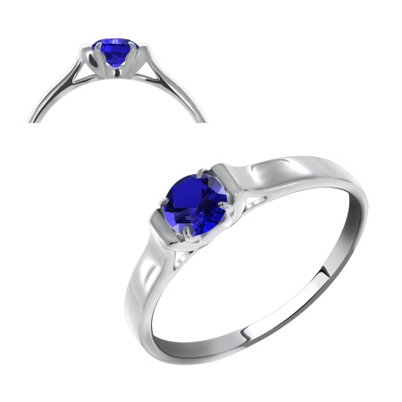 Купить оптом кольцо из серебра с ситаллом 1340880264-82 от Krasnoe