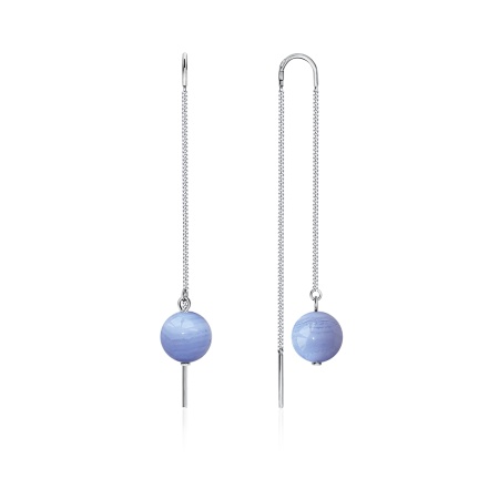 Купить оптом серьги из серебра с агатами 2340390712-3-84 от Krasnoe