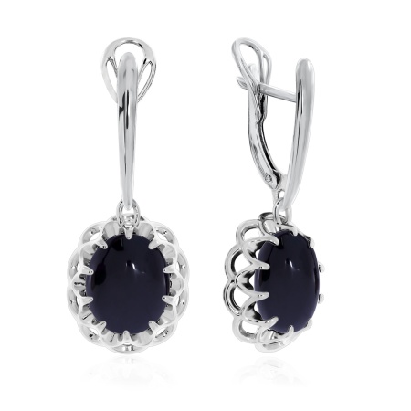 Купить оптом серьги из серебра с агатами 2340391541-1-20 от Krasnoe