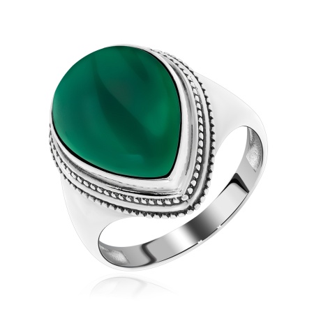 Купить оптом кольцо из серебра с агатом 1310390977-60 от Krasnoe