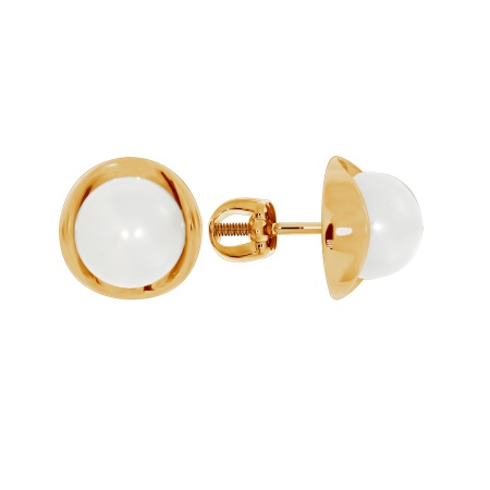 Купить оптом пусеты из серебра с жемчугами 2320051218 от Krasnoe