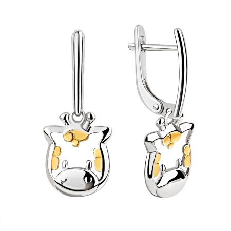 Купить оптом серьги из серебра без вставок 2350405216 от Krasnoe