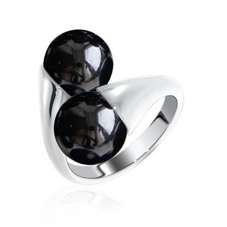 Купить оптом кольцо из серебра с агатами 1340390868-20 от Krasnoe