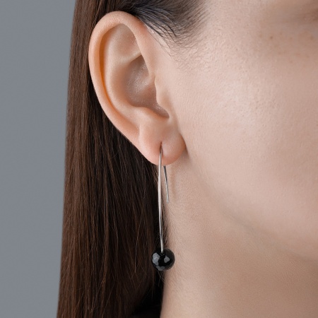 Купить оптом серьги из серебра с агатами 2340391063-20 от Krasnoe