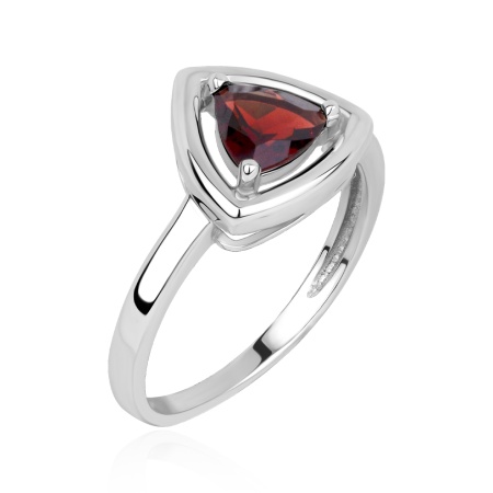 Купить оптом кольцо из серебра с гранатом 1340155541 от Krasnoe