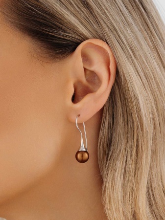 Купить оптом серьги из серебра с жемчугами 2340244211-42 от Krasnoe