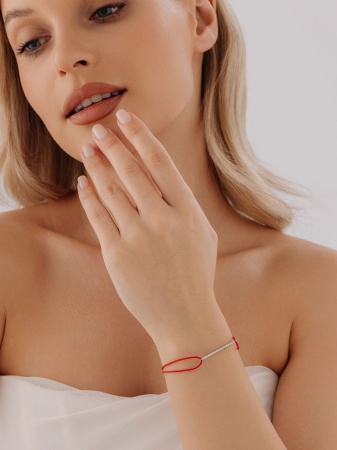 Купить оптом браслет из серебра с фианитами 4340202741 от Krasnoe