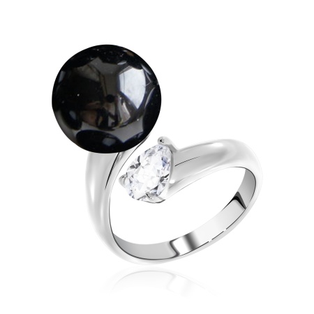 Купить оптом кольцо из серебра с агатом и фианитом 1340391396-1-21 от Krasnoe