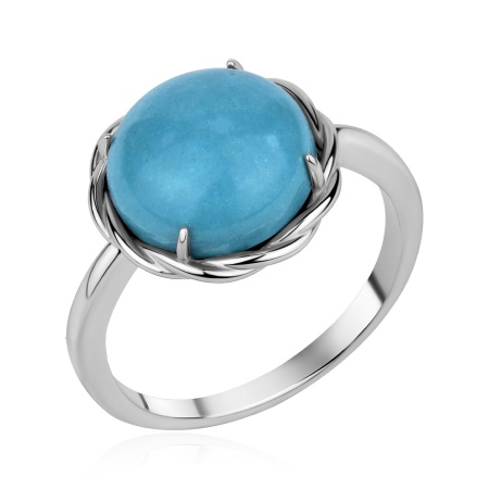 Купить оптом кольцо из серебра с бирюзой 1340316337 от Krasnoe