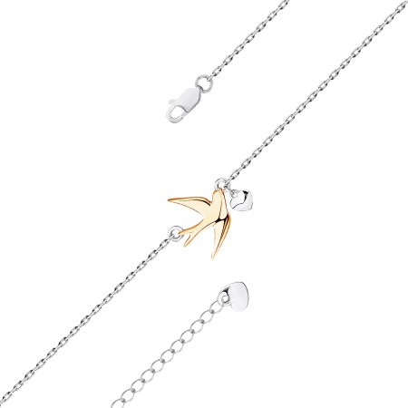 Купить оптом браслет из серебра без вставок 4350404872-16-16 от Krasnoe